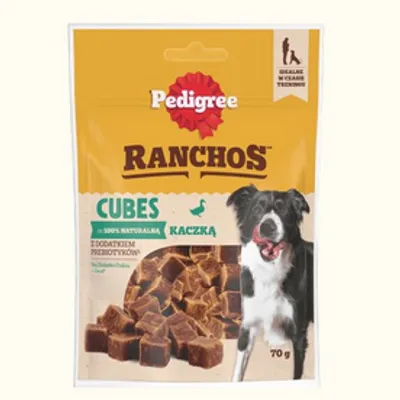 PEDIGREE® Ranchos™ Cubes z kaczką 7x70g