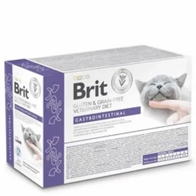 BRIT GF VET. CAT POUCH gastro 12x85g