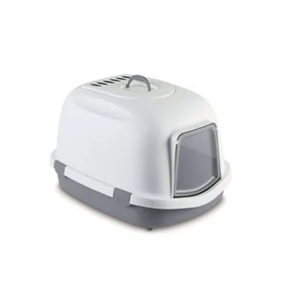 Stefanplast Kuweta Super Queen XXL z filtrem, biało-szary, 71 x 55 x 46,5 cm,