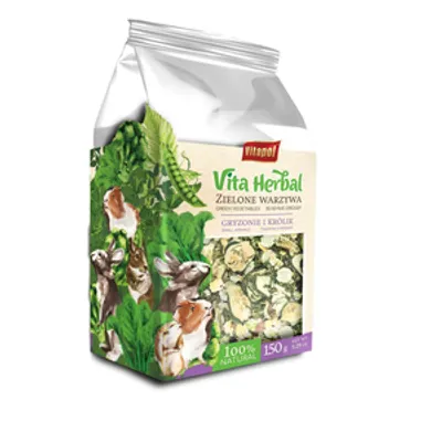 Vitapol Vita Herbal dla gryzoni i królika, zielone warzywa, 150g