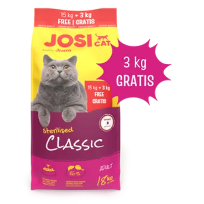 JOSERA JosiCat Classic Sterilised 15+3kg