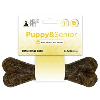 PEPE VET Kość funkcjonalna Puppy&Senior (dla szczeniąt i seniorów) 70g