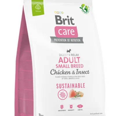 BRIT CARE Dog Sustainable Adult Small Breed Chicken & Insect 3kg