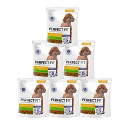 PERFECT FIT Sensitive 1+ Bogaty w Indyka 6x825 g - sucha karma dla dorosłych psów małych ras