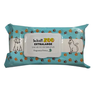 SalviettZOO XL - chusteczki pielęgnacyjne dla psa i kota 40szt (o świeżym zapachu)