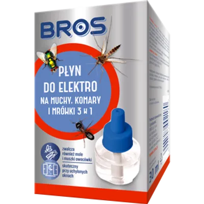 BROS - Płyn do elektro na muchy, komary i mrówki 30ml
