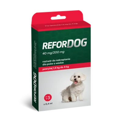 Refordog dla psów 1,5–5 kg 3 pipety x 0,4ml