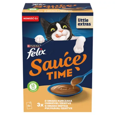 Felix Sauce Time Karma uzupełniająca dla dorosłych kotów 6 x 40 g