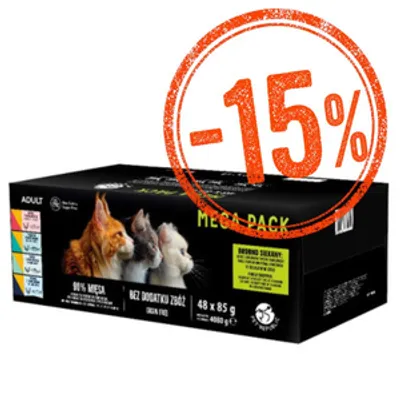 PetRepublic Republic dla kotów MEGA PACK - smaki KURCZAK i RYBNE 48x85g