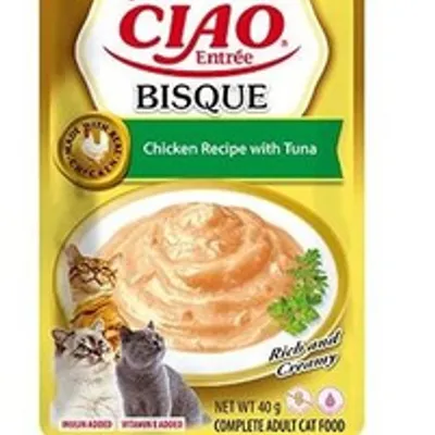 INABA CAT CIAO ENTRÉE BISQUE CHICKEN & TUNA 40g