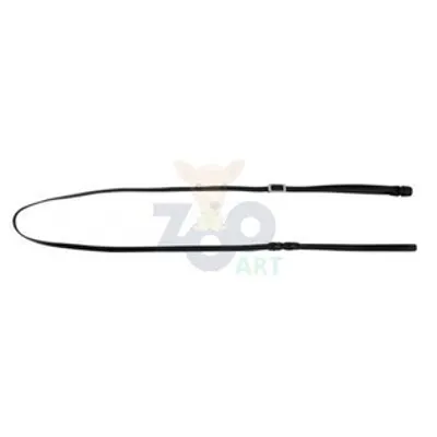 KERBL Smycz skórzana GoLeyGo Vegas, z Adapterem,czarna, 20mm x 105-165cm,M,max.60kg