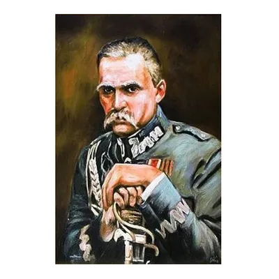 Wojciech kossak - marszałek piłsudski - popiersie - 50x70cm - g02503