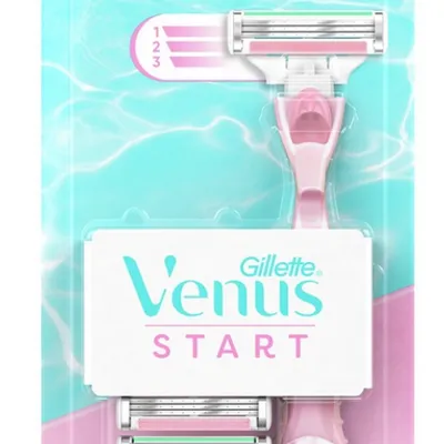 Gillette venus maszynka na wkłady do golenia-rączka + 3 wkłady 3 ostrza z paskiem