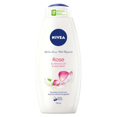 Nivea rose & almond oil żel pod prysznic 750 ml