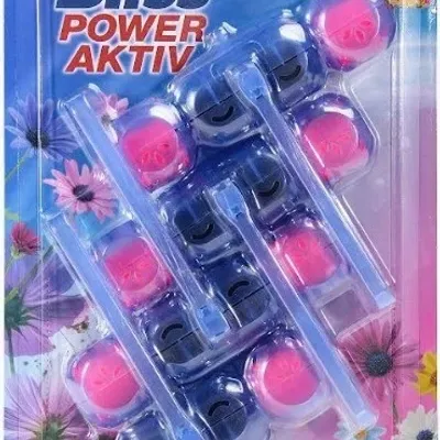 Bliss power aktiv wc blue water flowers multi zawieszka 4x 55 g