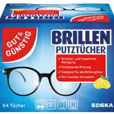 G&g brillenputztücher chusteczki do czyszczenia okularów 54 szt