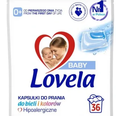 Lovela baby hipoalergiczne kapsułki pranie kolorów 36 szt