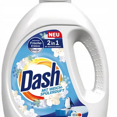 Dash gel 2in1 weichspülerduft universal żel do prania tkanin bialych 2,25 l