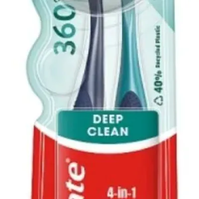 Colgate 360° whole mouth clean szczoteczki do zębów medium 2 szt
