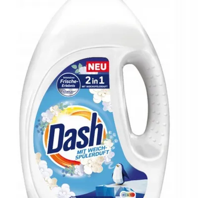 Dash gel 2in1 weichspülerduft universal żel do prania tkanin bialych 3,6 l