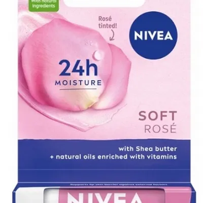 Nivea soft rose pomadka do ust 4,8 g / 5,5 ml (bez blistera)