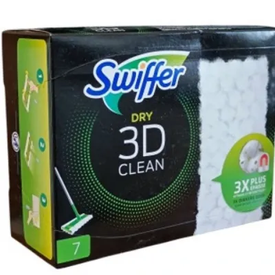 Swiffer dry 3d clean 7 szt zestaw zapasowych wkładów do mopa
