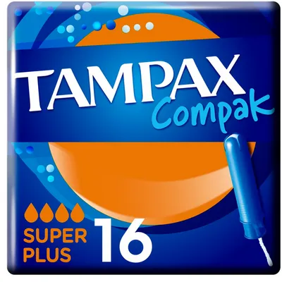 Tampax compak super plus z aplikatorem 16 szt.