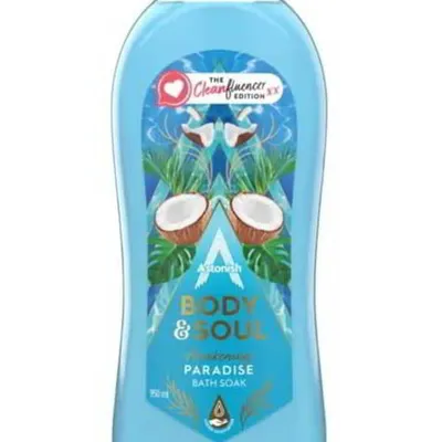 Astonish płyn do kąpieli body&soul paradise bath 950 ml