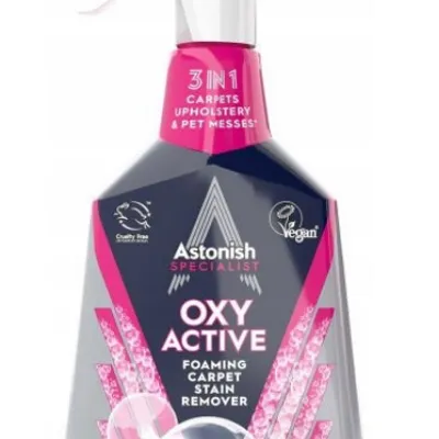 Astonish carpet stain remover foam spray do czyszczenia dywanów i tapicerki 750 ml