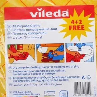 Vileda ściereczka uniwersalna 4 + 2 szt