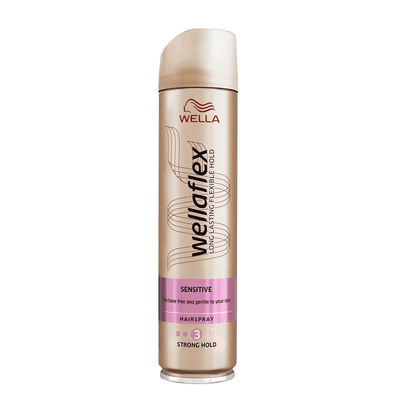 Wella Wellaflex deluxe sensitive strong hold mocny lakier do włosów 250 ml