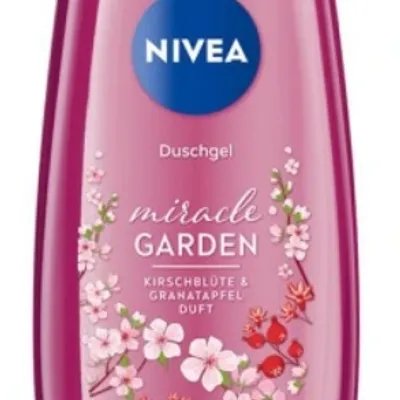 Nivea miracle garden cherry blossom & pomegranate żel pod prysznic 250 ml