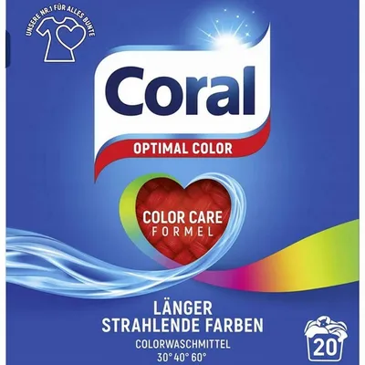 Coral pulver konzentrat optimal color proszek do prania kolorowych tkanin 1,4 l