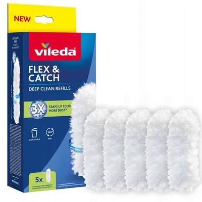 Vileda Vileda flex&catch 360° wkłady do miotełki do kurzu 5 szt