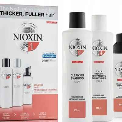 Nioxin system 4 kit shampoo+cond+treat 2x300+100 ml