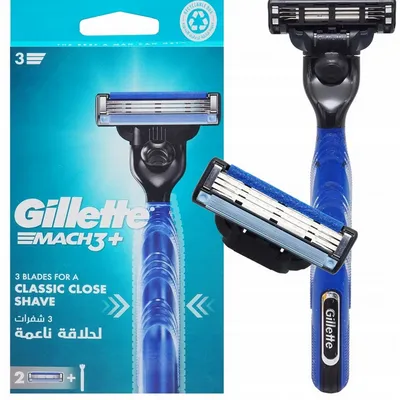 Gillette mach3 maszynka do golenia + 2 wkłady