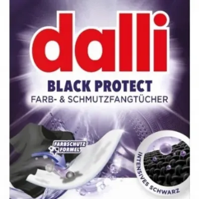 Dalli black protect chusteczki do prania czarnych tkanin 15 szt