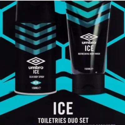 Umbro ice zestaw kosmetyków dla mężczyzn dezodorant + żel pod prysznic