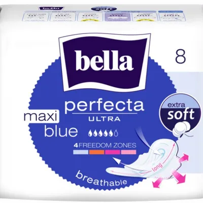 Bella perfecta ultra maxi blue podpaski higieniczne ze skrzydełkami 8 szt
