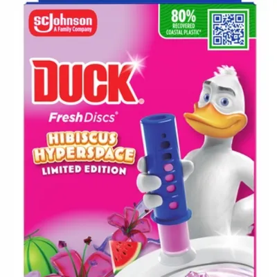 Duck fresh discs hibiscus hyperspace starter 36 ml 6 żelowych krążków do wc