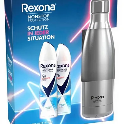 Rexona women 2 x deo nonstop protect 150 ml+ butelka stal nierdzewna 750 ml