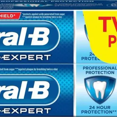 Oral-b pasta do zębów pro-expert professional protection cleaning crystal 2x75 ml