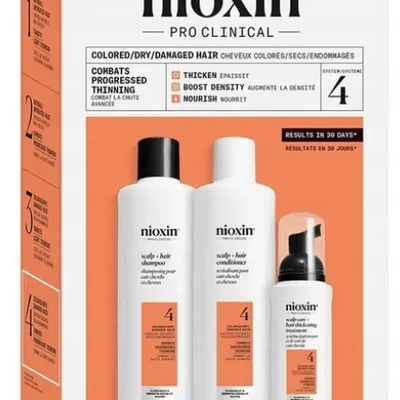 Nioxin system 4 kit shampoo+cond+treat 2x150+40 ml