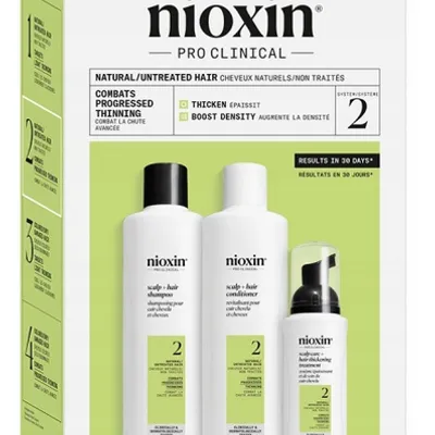 Nioxin system 2 kit shampoo+cond+treat 2x150+40 ml