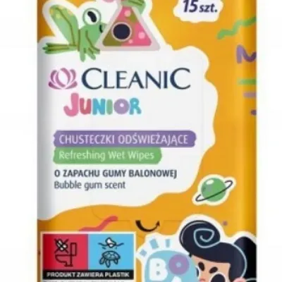 Cleanic chusteczki odświeżające junior 15 szt