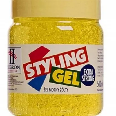 Hegron styling gel extravstrong do włosów żółty 500 ml
