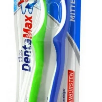 Elkos dentamax szczoteczka do zębów medium (średnia twardość) 2 szt