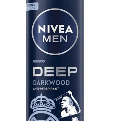 Nivea men deep darkwood black real madrid antyperspirant spray 150 ml