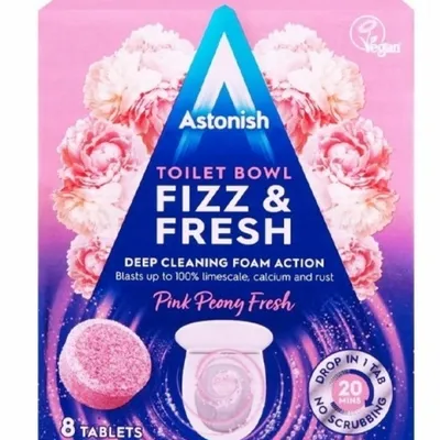Astonish toilet bowl tabs pink peony 8 szt