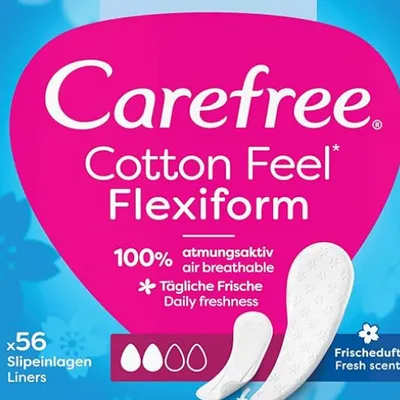 Carefree wkładki cotton feel normal size 56 szt